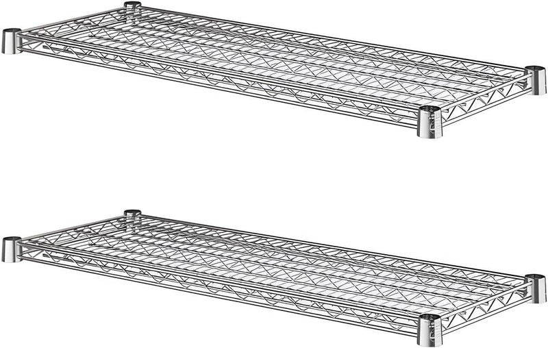 Zedfire رف سلك كروم لوحدات التخزين، عبوة 2-pack 14" x 36" رفوف بديلة لرف السلك، NSF إضافية ثقيلة التحمل - Image 1